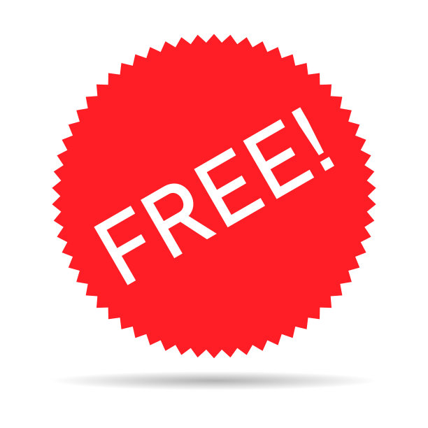 免费网页按钮标志，推广设计标签图标，免费商业矢量插图图片下载