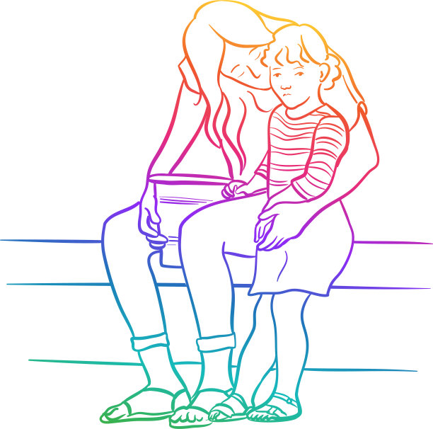 悲伤时刻的柔情彩虹图片下载