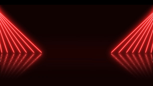 4k红色紫外霓虹激光线技术背景图片下载