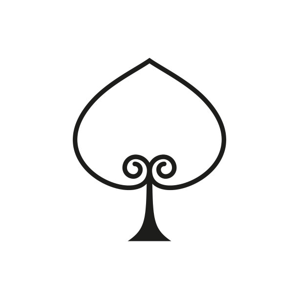 日本风格设计叶标志叶符号图片下载