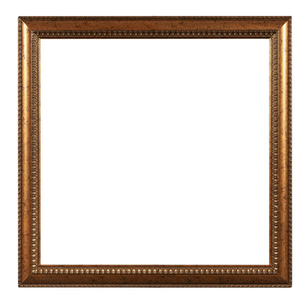 白色背景的空木制相框图片下载