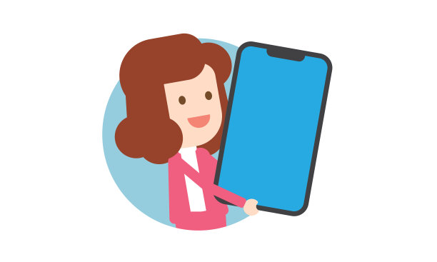 女商人使用智能手机图片下载