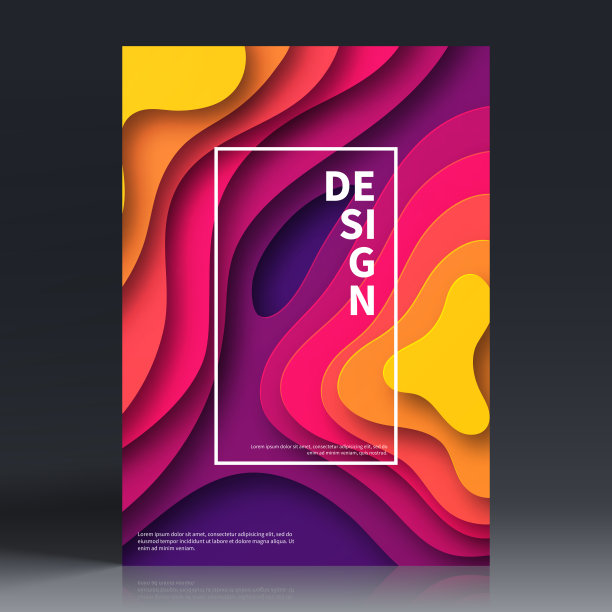 宣传册模板排版，粉色封面设计，商业年报，传单，杂志图片下载