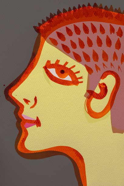 立体派人像图片下载