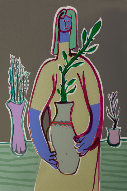 立体主义中的肖像艺术图片下载