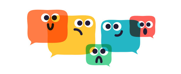 语音泡泡上的表情符号图片下载