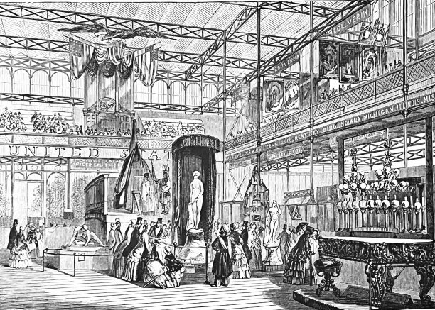 1851年伦敦水晶宫展，美国系图片下载