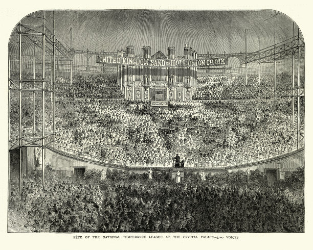 巨型合唱团，国家禁酒联盟，水晶宫，1872年图片下载