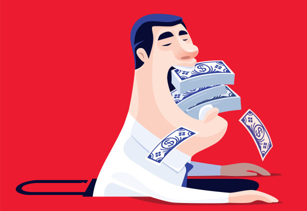 商人手里拿着一叠钞票，锁是开着的图片下载