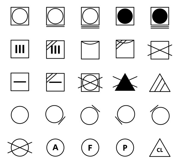 洗衣图标集图片下载
