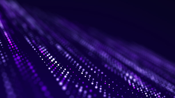 未来的点背景。彩色音乐表面。均衡器。壁纸。3 d图片下载