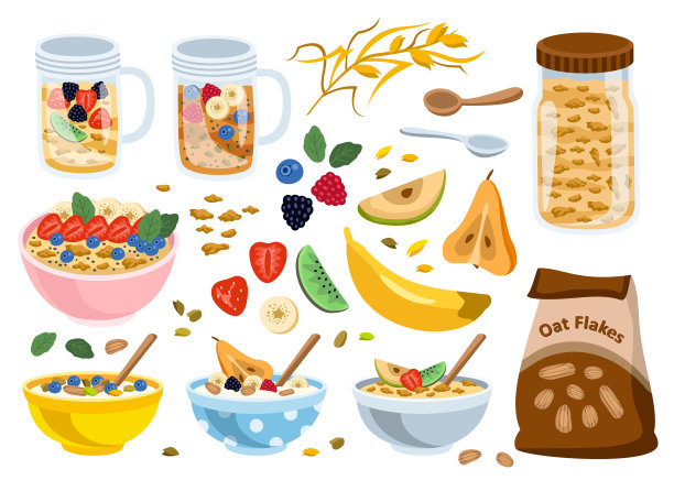 早餐图标集图片下载