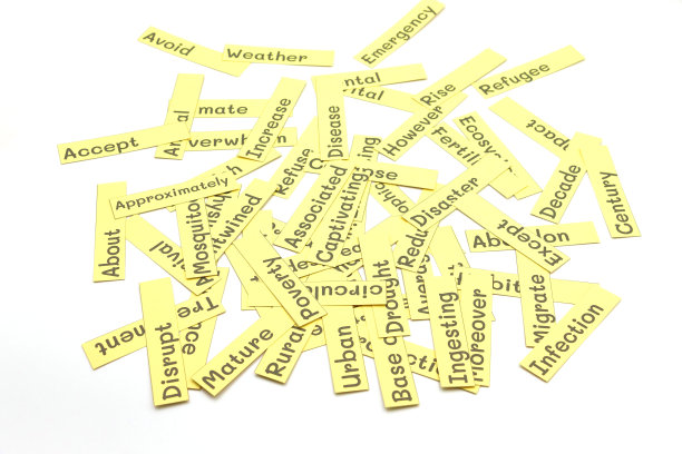 白色的英语词汇卡图片下载