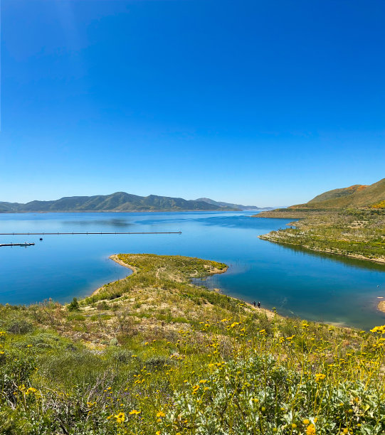 钻石谷湖——加州赫梅特图片下载