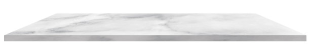 大理石桌面与纹理表面，有光泽的灰色自然花岗岩货架隔离在白色背景，透视陶瓷柜台板模板模拟展示产品展示图片下载