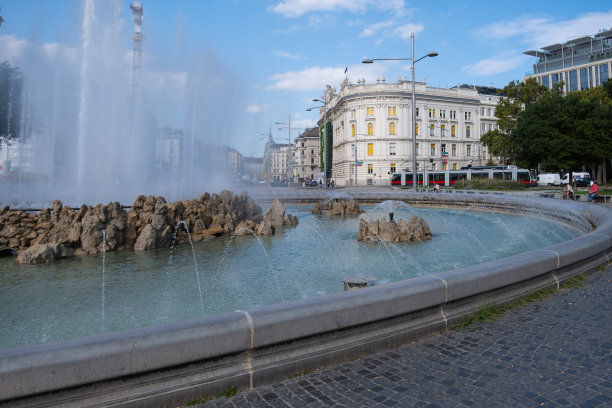 奥地利维也纳街道和建筑的旅行照片图片下载