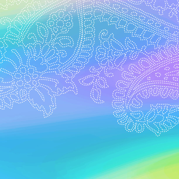 装饰花卉抽象背景，蓝色背景，装饰纹理图片下载