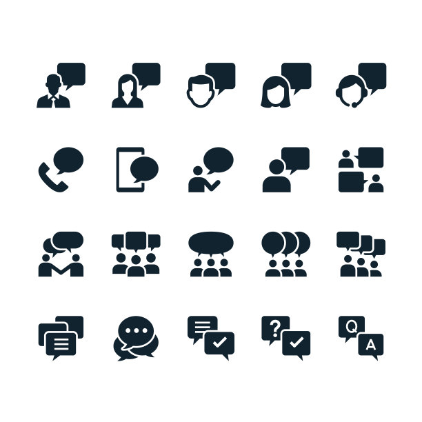 沟通的图标图片下载