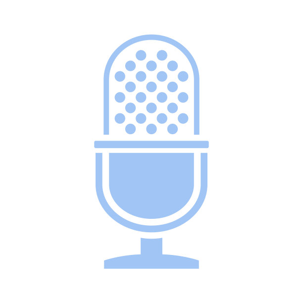 复古工作室麦克风矢量图标图片下载