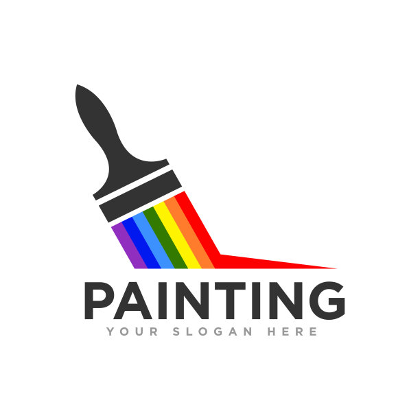 家庭绘画标志设计插图图片下载