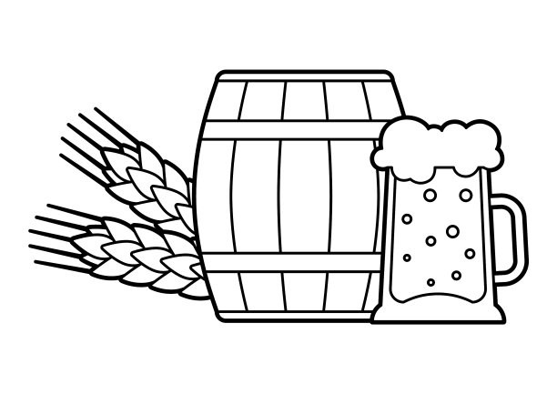 啤酒节的会徽或以啤酒为对象图片下载