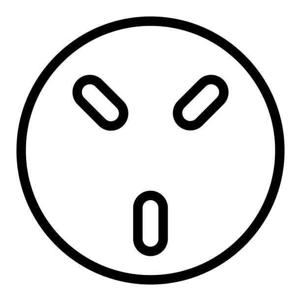 220V插座线路图标，电动汽车概念，白色背景的通用墙壁插座标志，英国220伏三针插座图标轮廓，用于移动网页设计。矢量图形。图片下载