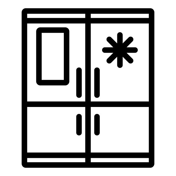 现代冰箱线路图标。冰箱标志，白色背景上的轮廓式象形文字。厨房电器标志移动概念网页设计。矢量图形。图片下载