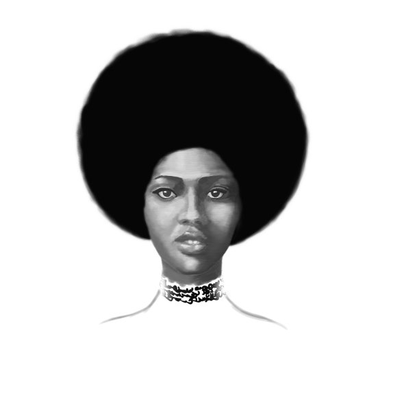 一个非洲类型的年轻女子法拉希的肖像图片下载