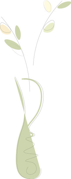 粉彩花瓶抽象画图片下载