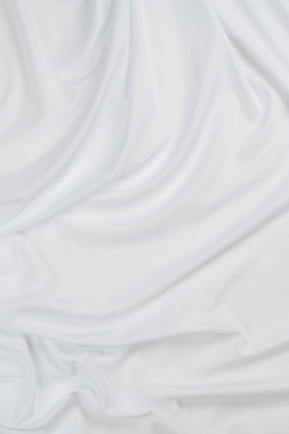 白色棉织物褶皱，床单图片下载