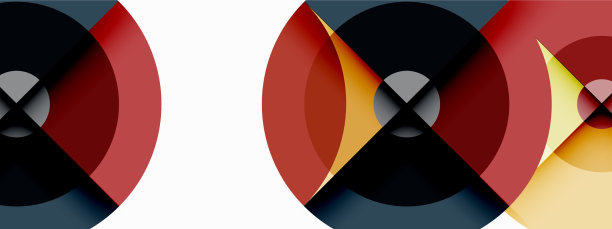 带阴影的圆圈时髦的最小几何图片下载