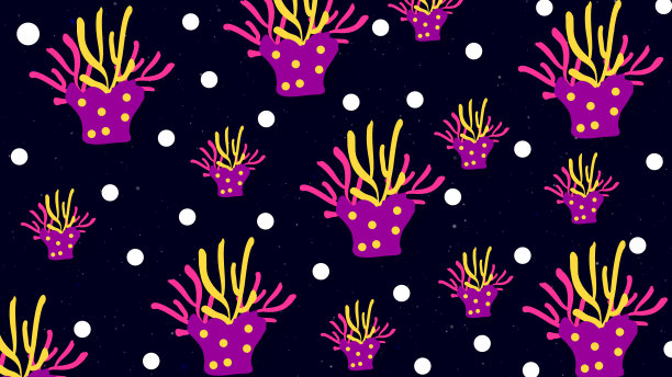 珊瑚画图案背景图片下载