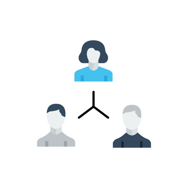 业务团队平面图标。平面设计矢量插图图片下载