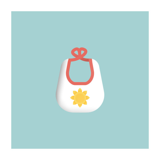婴儿围嘴图标图片下载