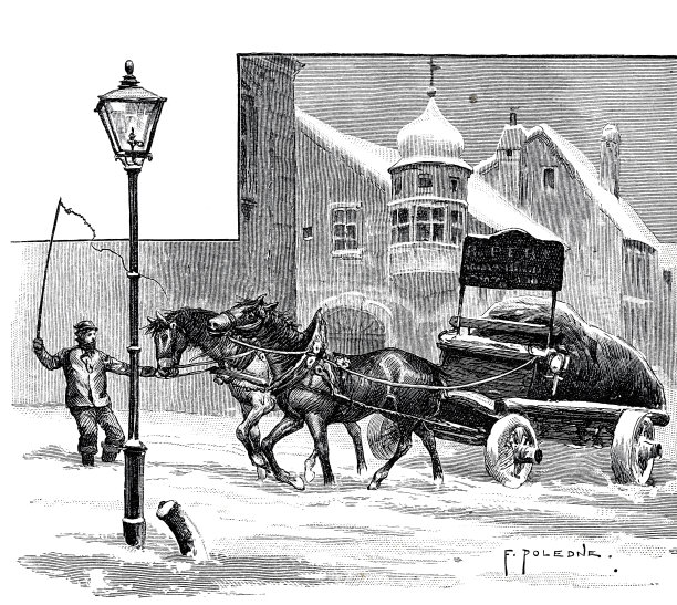 奥地利维也纳冬季用充气轮胎的马车图片下载