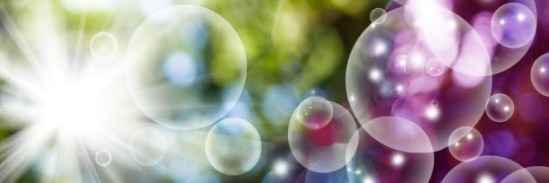 在明亮的辉光背景下，漂浮在太空中的球的图像图片下载