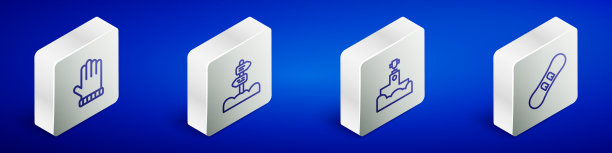 设置等距线圣诞节手套道路交通图片下载