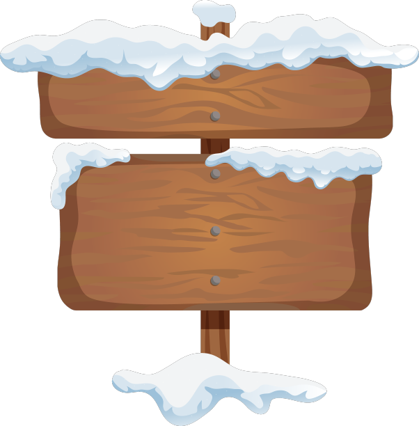 招牌板在雪图标图片下载