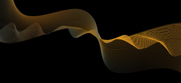 摘要金金属流动动态波浪图案设计元素背景图片下载