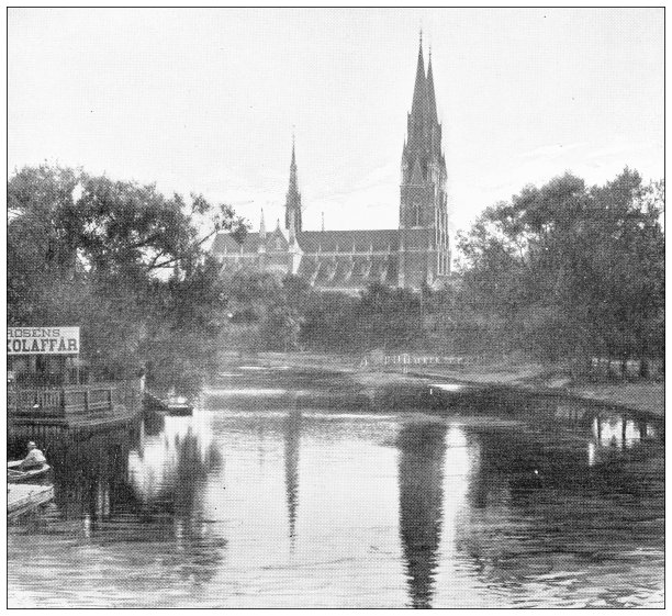 瑞典古色古香的旅行照片:乌普萨拉大教堂图片下载