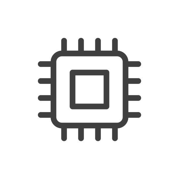 白色背景上的处理器线矢量图标。可编辑的中风。像素完美。移动和网络。轮廓矢量图形。图片下载