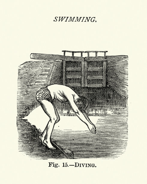 维多利亚体育，游泳，潜水到运河图片下载