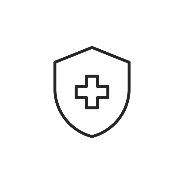 医疗保险线矢量图标。可编辑的中风。像素完美。移动和网络。图片下载