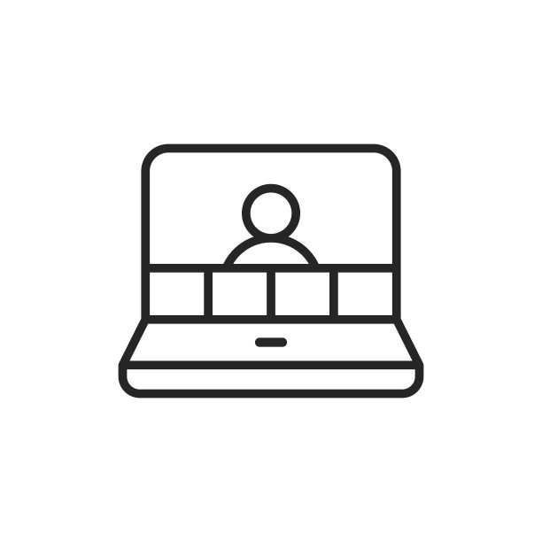 视频会议，视频通话，在家工作线路矢量图标。可编辑的中风。像素完美。移动和网络。图片下载