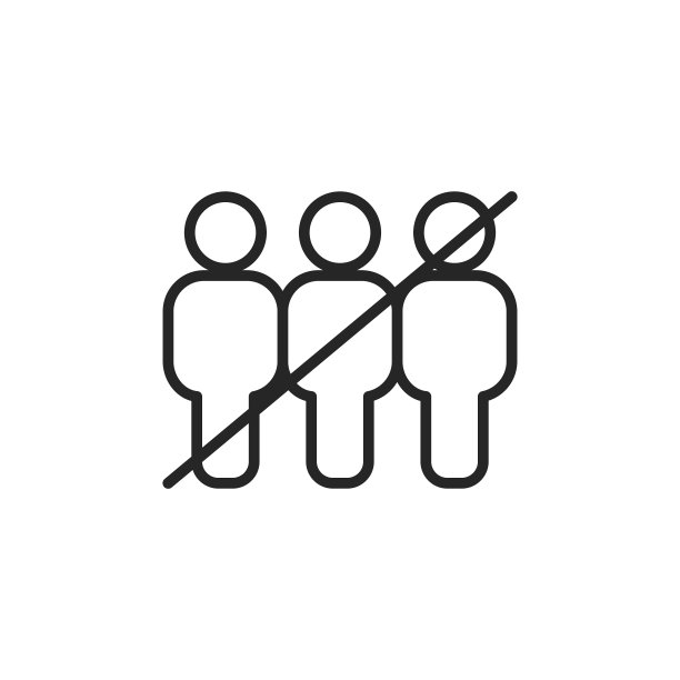 社交距离线图标。可编辑的中风。像素完美。移动和网络。图片下载