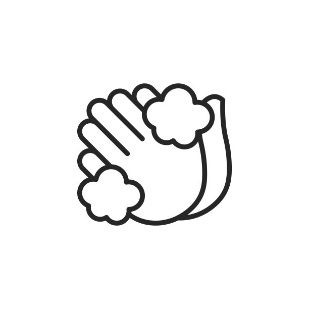 洗手，卫生线图标。可编辑的中风。像素完美。移动和网络。图片下载