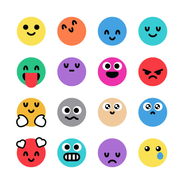 心理健康和幸福的表情符号图片下载