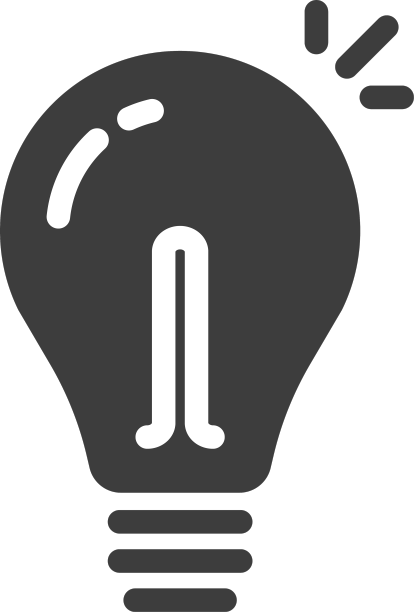 灯泡图标线条轮廓艺术黑色图片下载