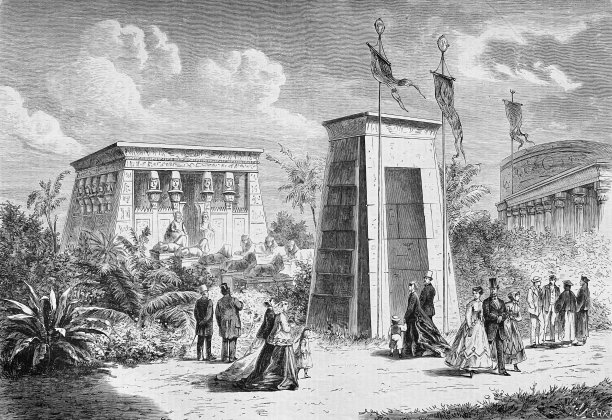 1867年巴黎世界博览会：尼罗河神庙图片下载