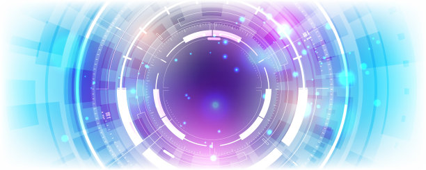 抽象蓝色背景通信网络的概念。高新技术图片下载